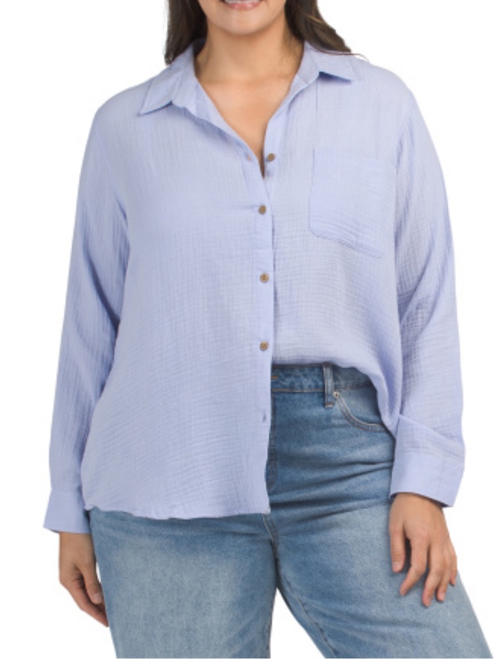 🔥BEACH LUNCH LOUNGE Plus Gauze Button Up Tunic